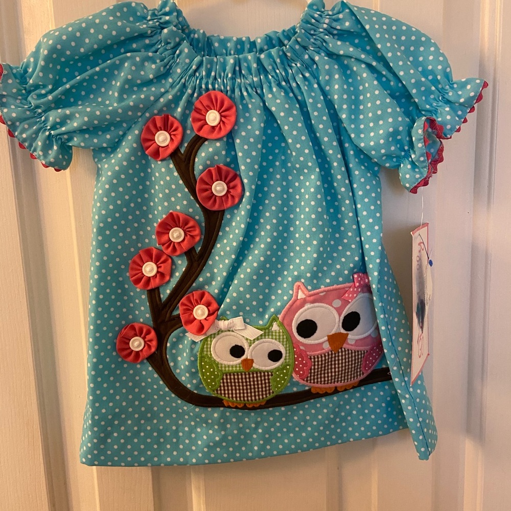 6M Stellybelly Owl Dress